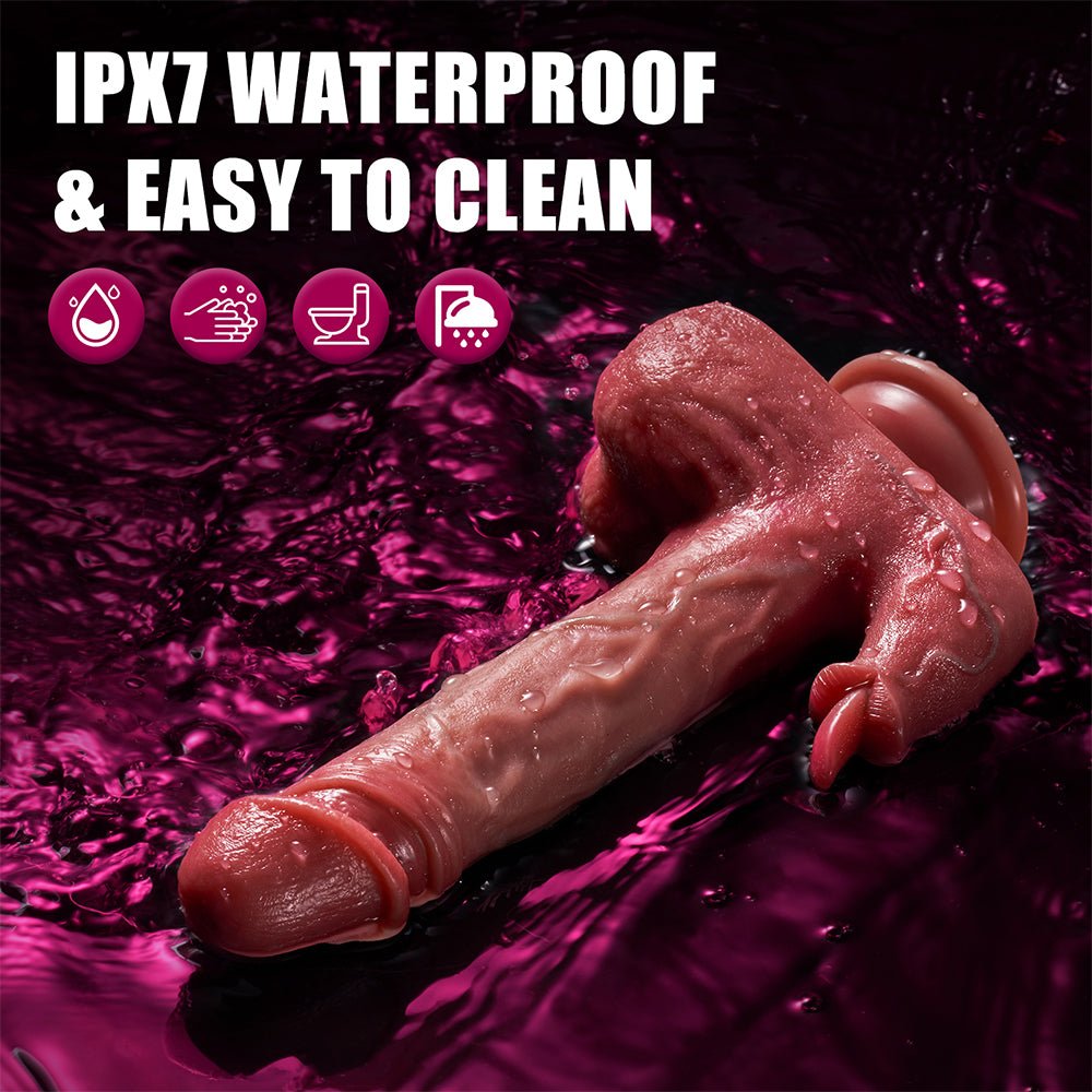 Remote Control 8.7 Inch Realistic Dildo with 9 Vibration and Heating Modes